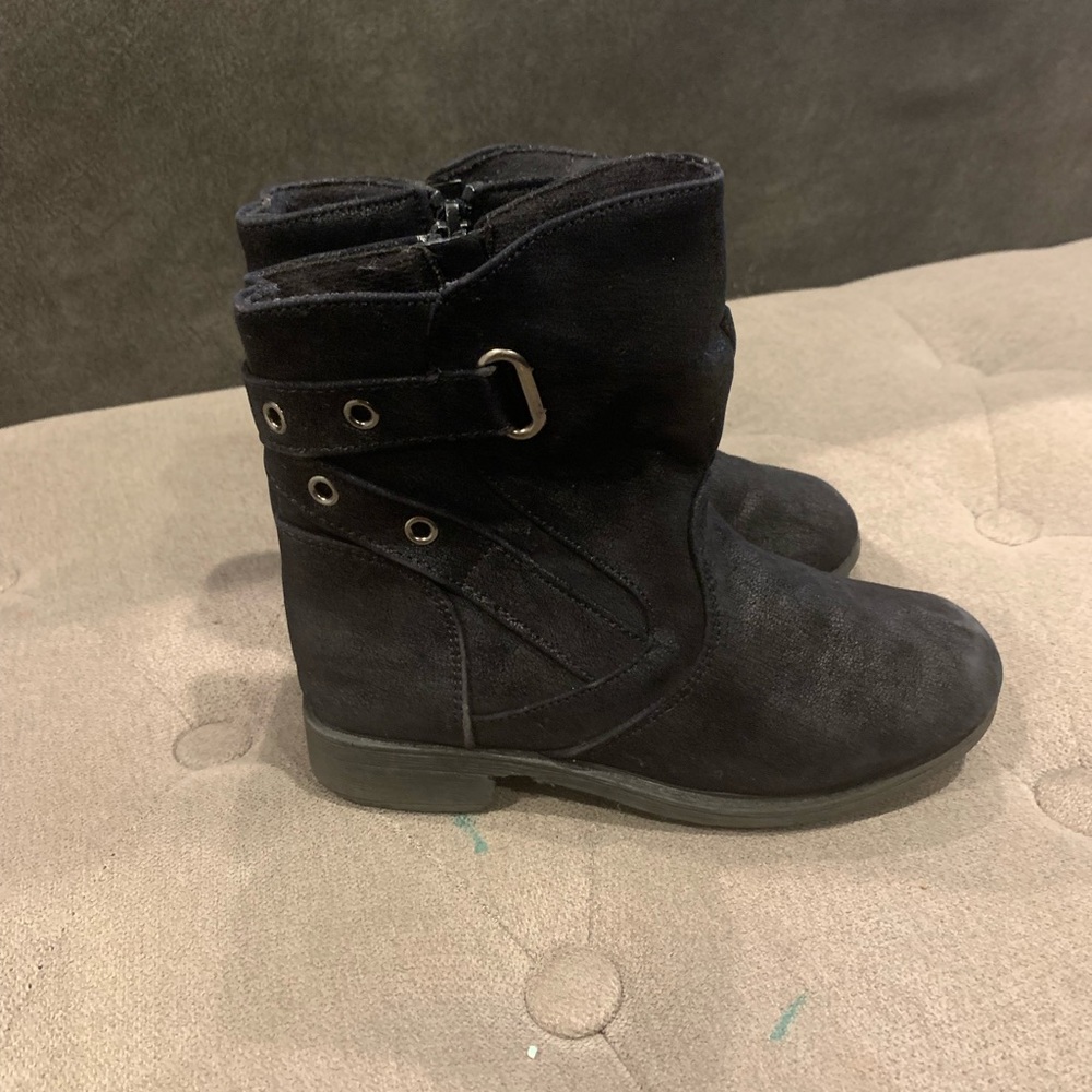 Black ‘Rachel Shoe’ moto boots